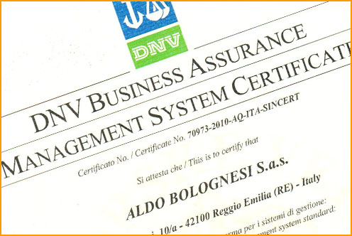 certificato iso9001:2008
